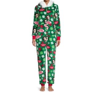 Elf Christmas Union Suit Adult Onesie Pajamas 3X